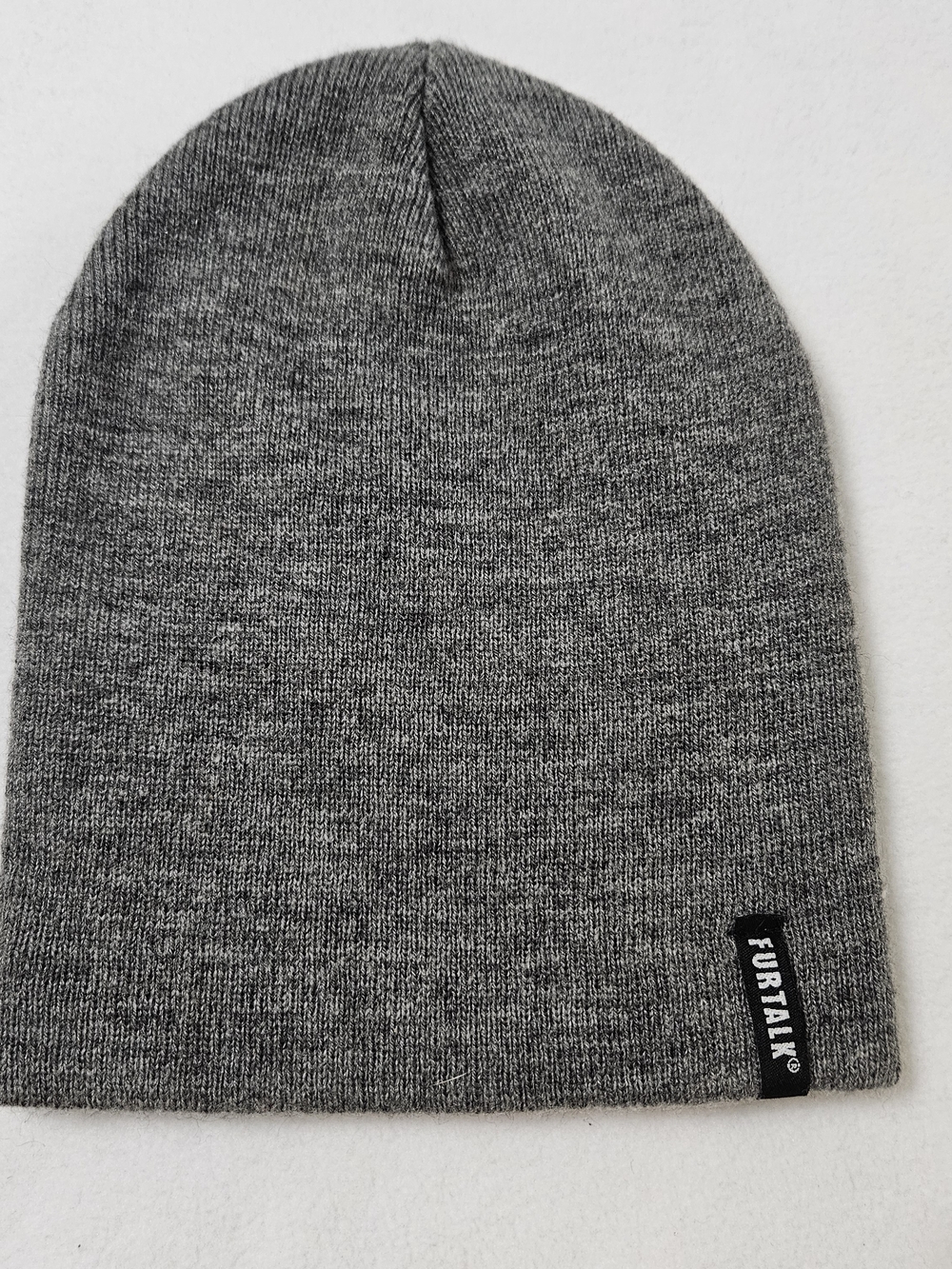 FURTALK Gray Knit Beanie Hat Unisex Winter Skull Cap Slouchy Watch Cap-Soft